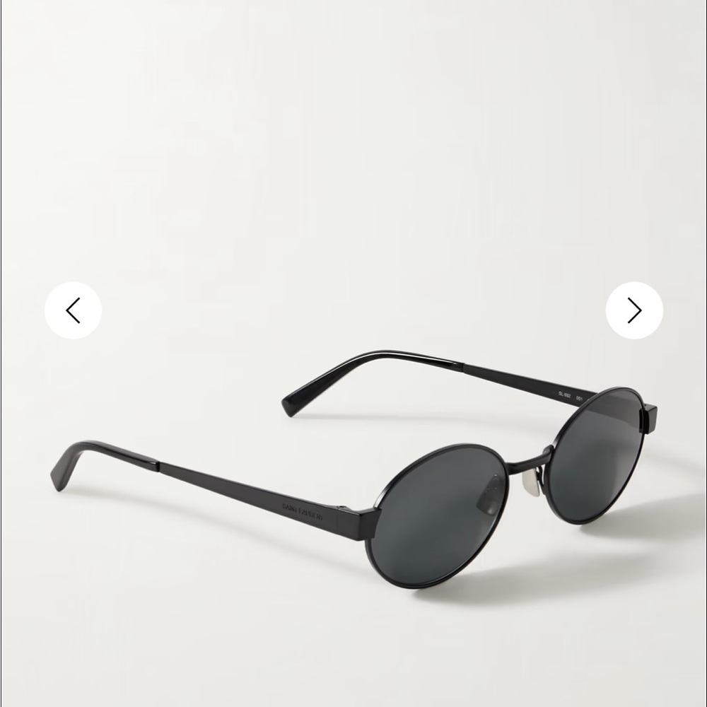 Saint Laurent Black Round Sunglasses - Style SL692 - Picture 4 of 13